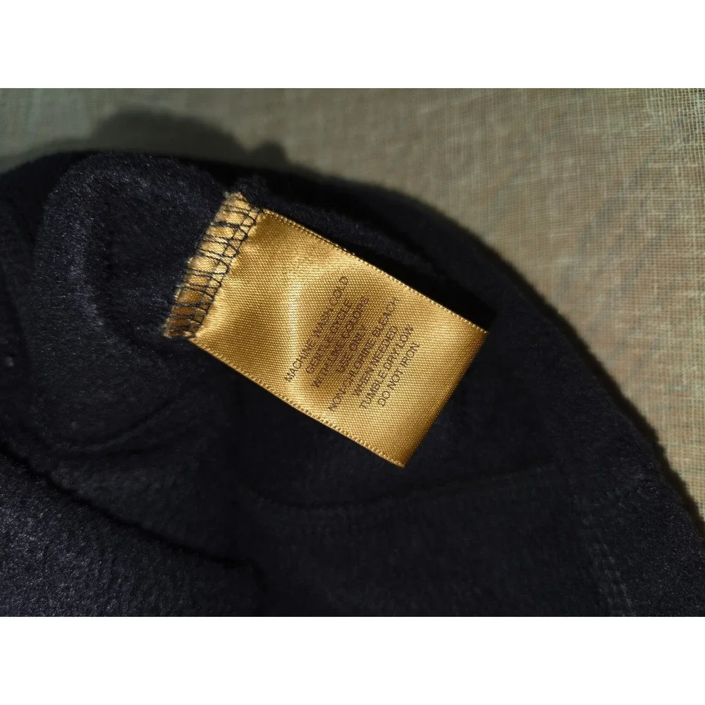 St. John's Bay Navy Blue Quarter Zip Fleece Pullover Mens